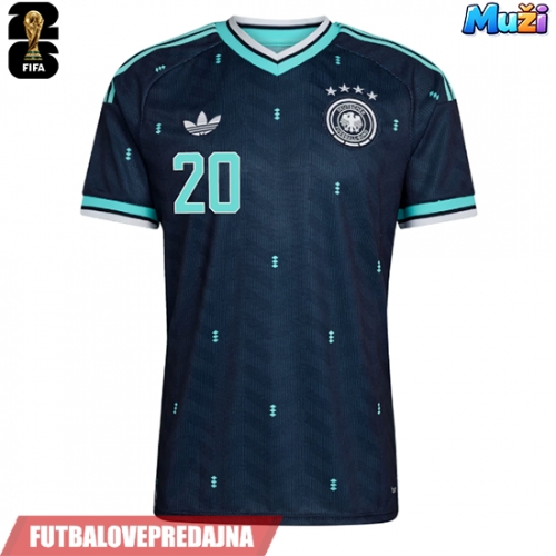 Lacne Muži Futbalové dres Nemecko Serge Gnabry #20 MS 2026 Krátky Rukáv - Preč